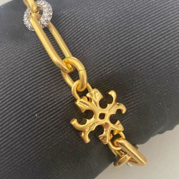 TORY BURCH•Roxanne Chain Pave Bracelet - Picture 5 of 11